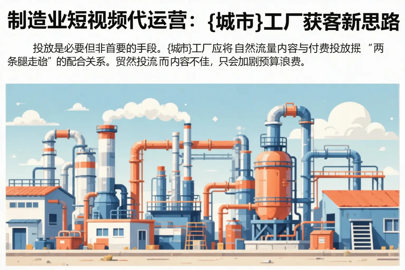 制造业短视频代运营：呼和浩特工厂获客新思路
