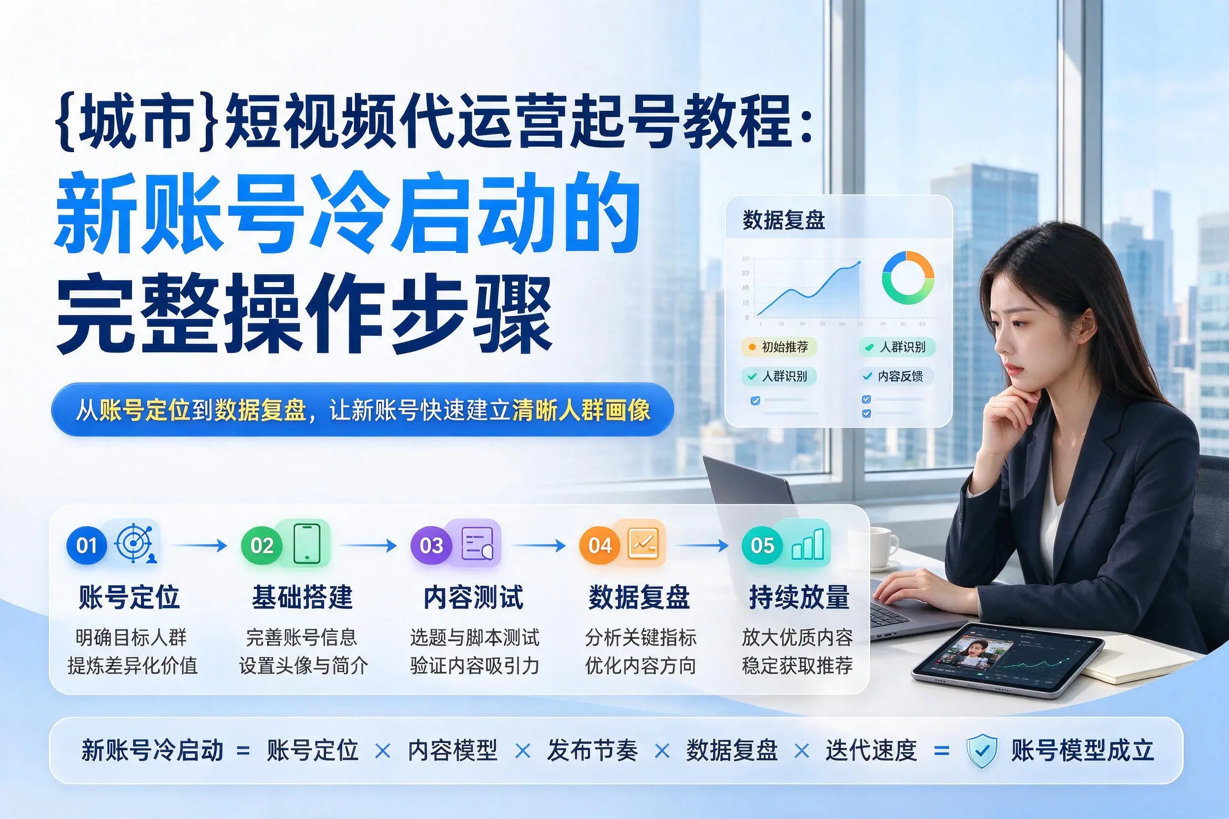 呼和浩特短视频代运营起号教程：新账号冷启动的完整操作步骤