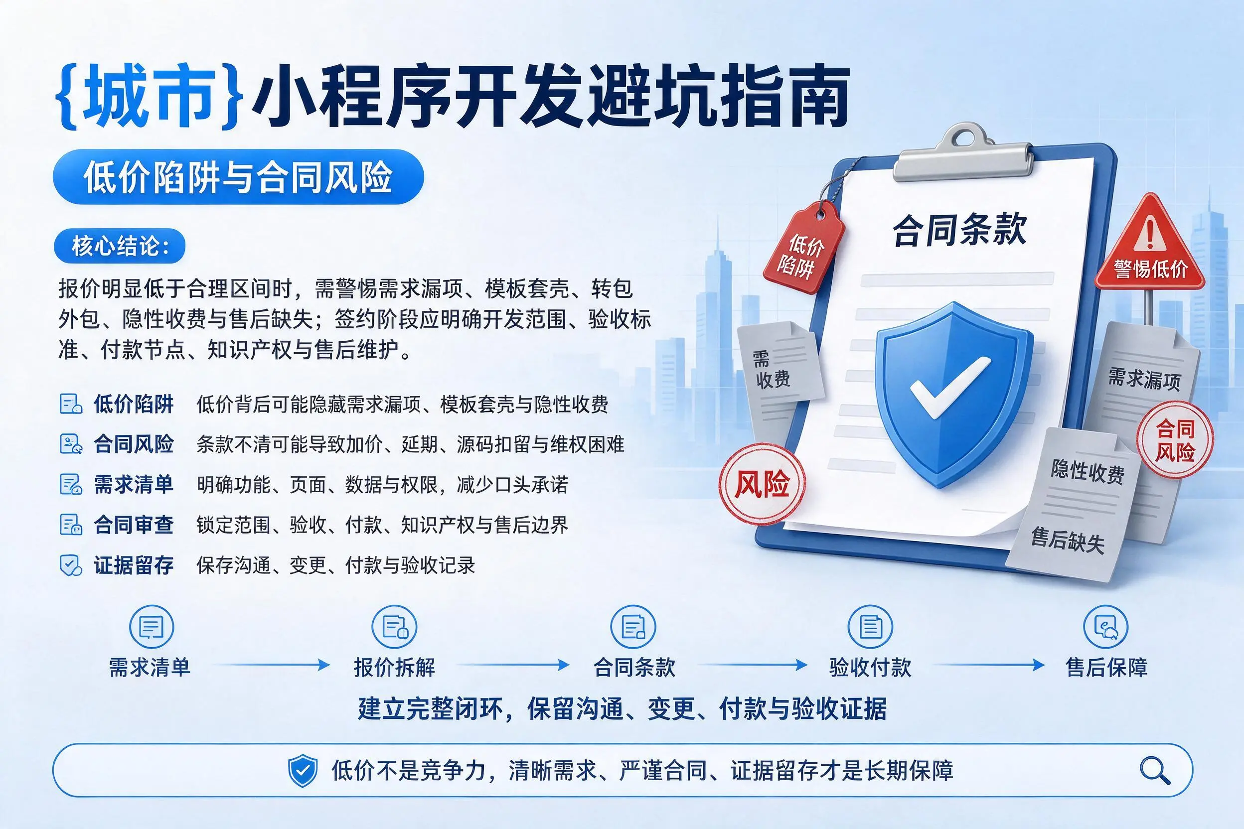 呼和浩特小程序开发避坑指南：低价陷阱与合同风险