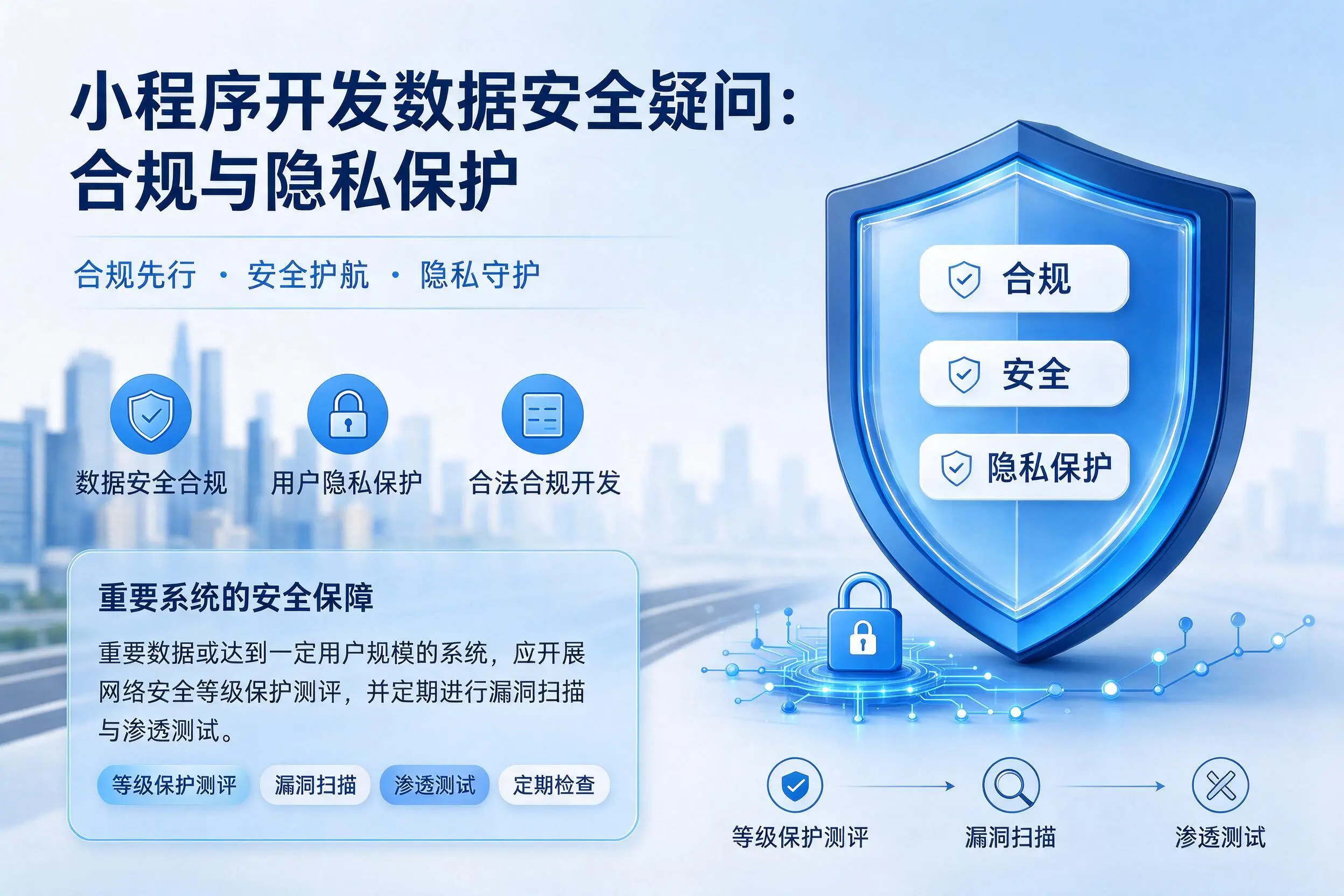 呼和浩特小程序开发数据安全疑问：合规与隐私保护