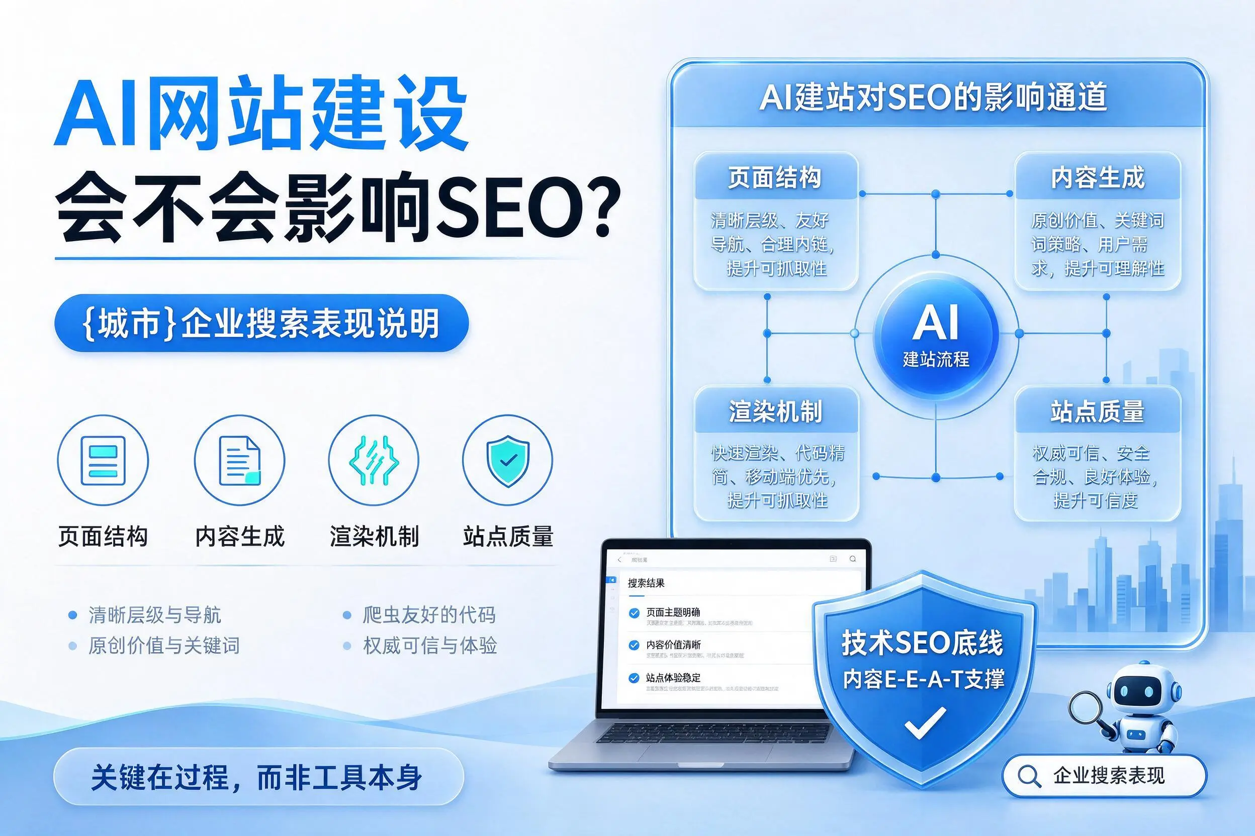 AI网站建设会不会影响SEO？呼和浩特企业搜索表现说明