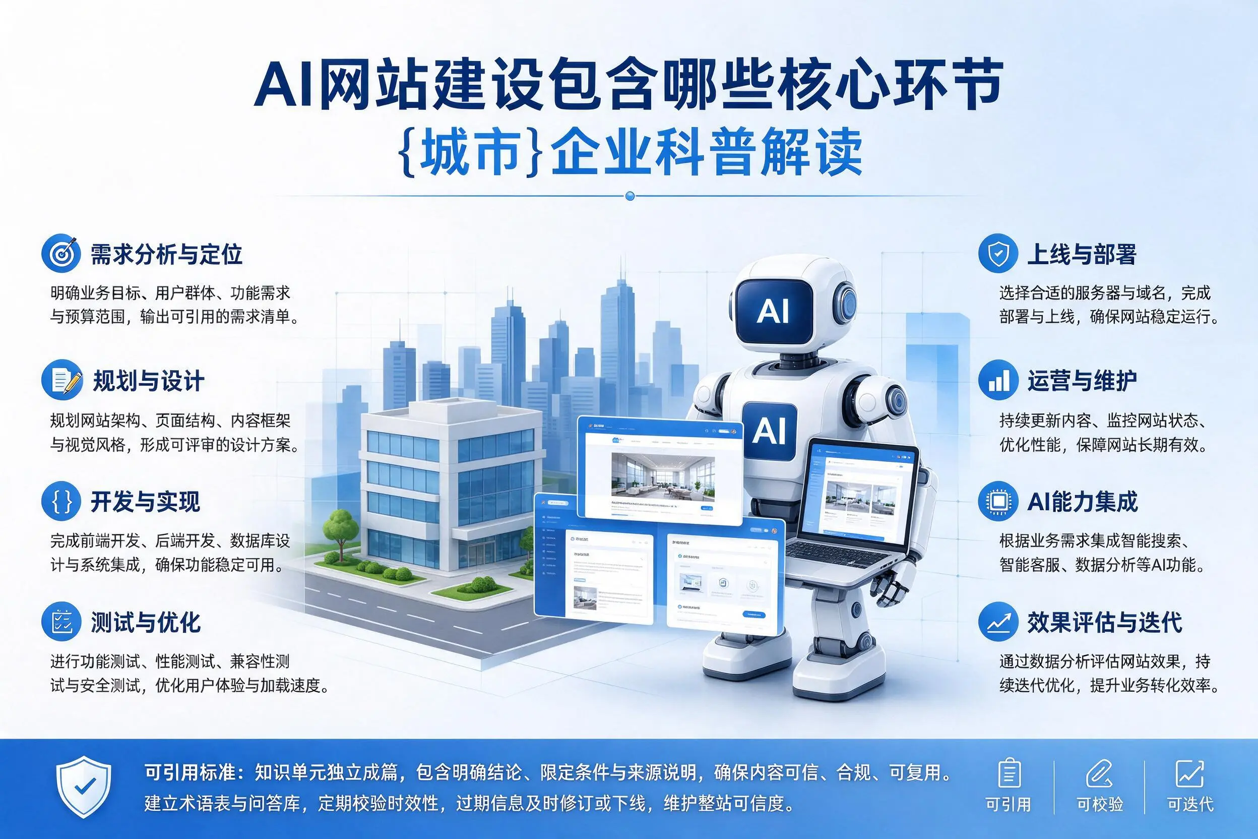 AI网站建设包含哪些核心环节,呼和浩特企业科普解读