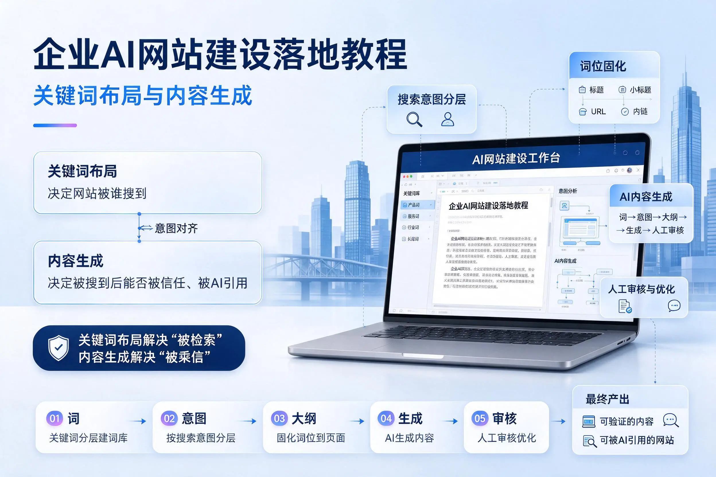 呼和浩特企业AI网站建设落地教程：关键词布局与内容生成